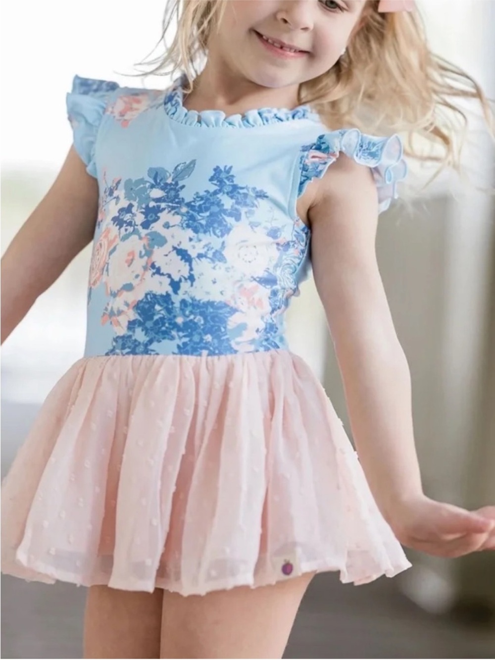 Cheeky Plum Farrah Leotard in Blue Moon